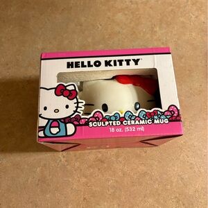 Hello Kitty Pink and White Ceramic Mug BNWT